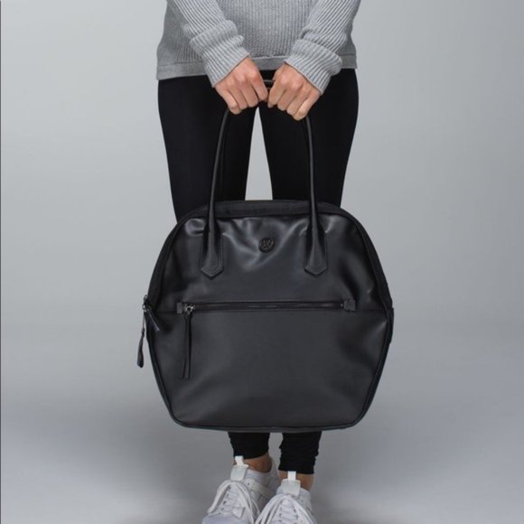 Lululemon Athletica Black Tote Bag - Picture 1 of 8